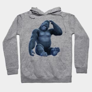 Gorilla Ape Sitting Hoodie